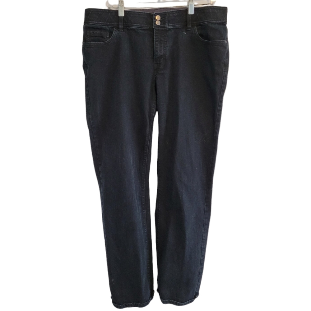 Denver Hayes Straight Jeans (Black, Size 14)
